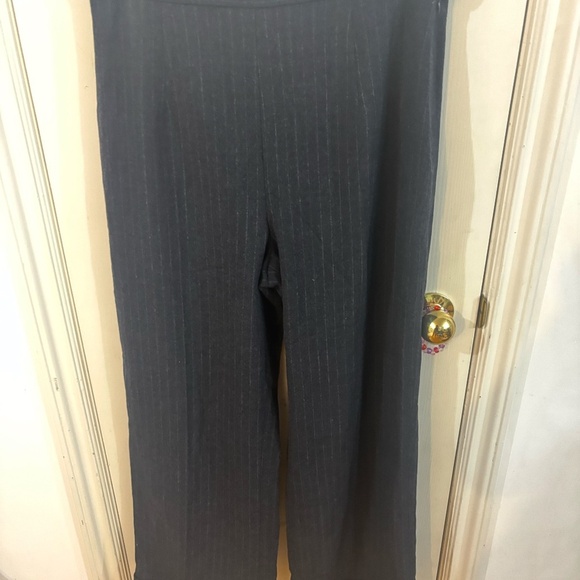 vintage holt renthrew pinstripe wool wide leg pants - Picture 2 of 6